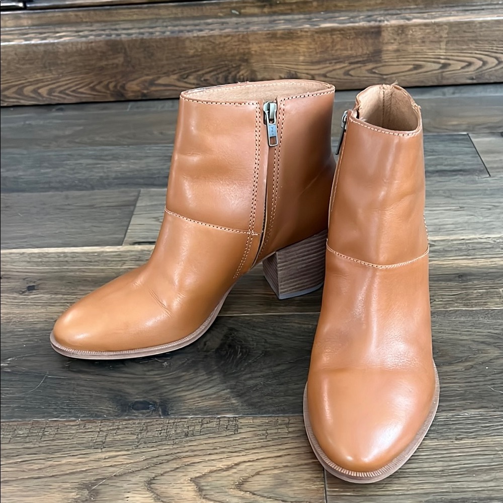 Madewell Brown Leather Ankle Boots excellent condition